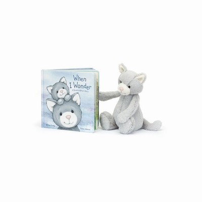 Jellycat When I Wonder and Bashful Grey Kitty Medium UK | 28950UNMK
